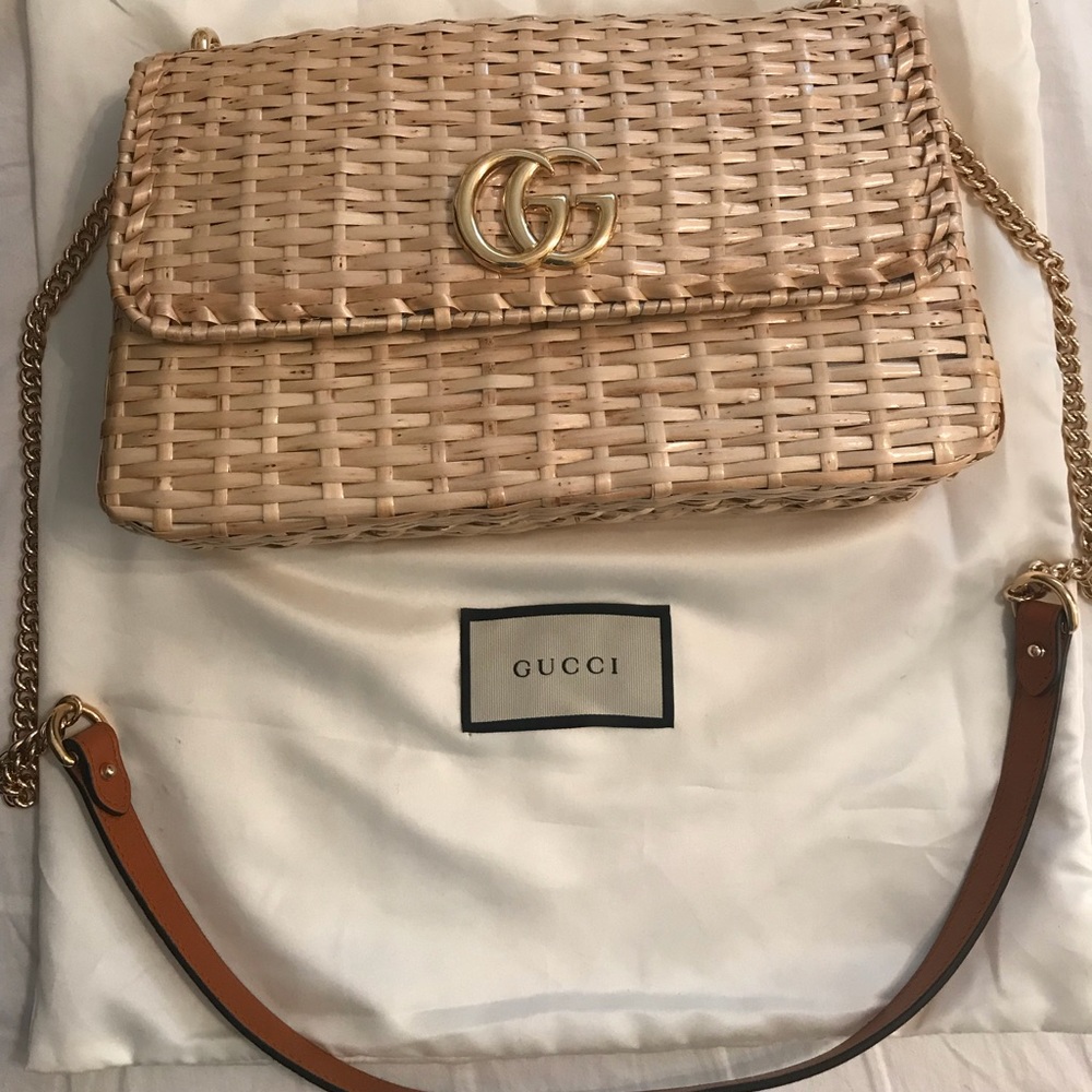 New Wicker small shoulder bag